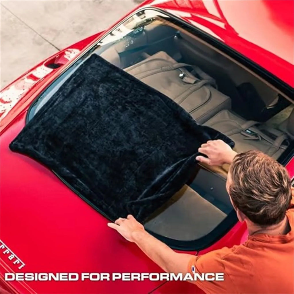 Premium Black Microfiber Twisted-Loop Towels for Car Cleaning Multifuntion Professional Super Soft Car Cleaning Drying Cloth