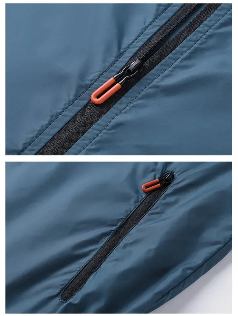 Sunscreen Coats Men'S Breathable Sports Waterproof Jacket Summer UV Protection Outdoor Fishing Skin Clothing
