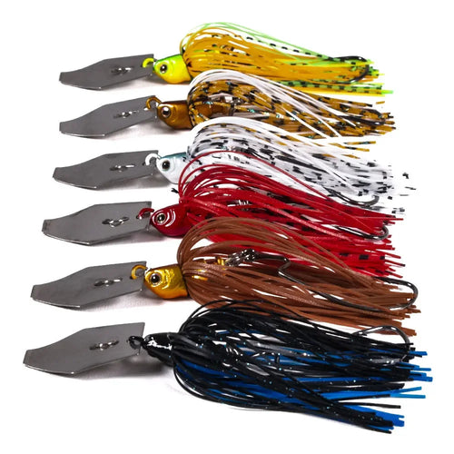6 Pcs/Set Chatterbait Fishing Lures Kit Spinner Fishing Bait Weedless Buzzbait Wobbler Pesca Crankbait for Bass Pike Swimbait