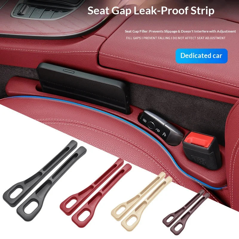 1 Pair of Car Seat Gap Plug Strips Seat Edge Protection Plug Strips and =Seat Anti-Leak Plug Strips Have a Comfortable Hand Feel
