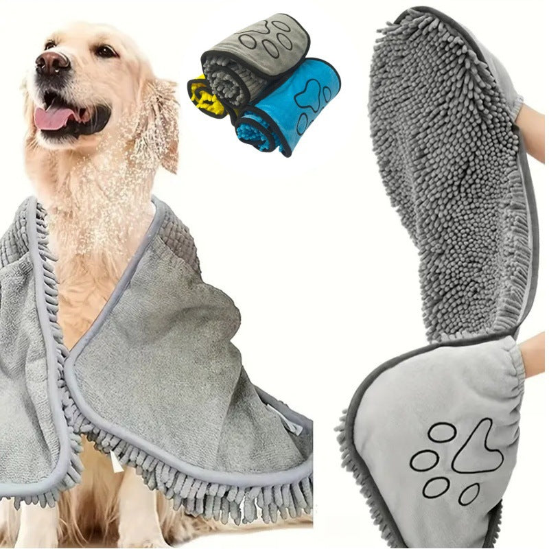 Pet Bath Towel, Specially Designed for Dogs, Quickly Absorbs Water, Cat and Dog Bath Towel